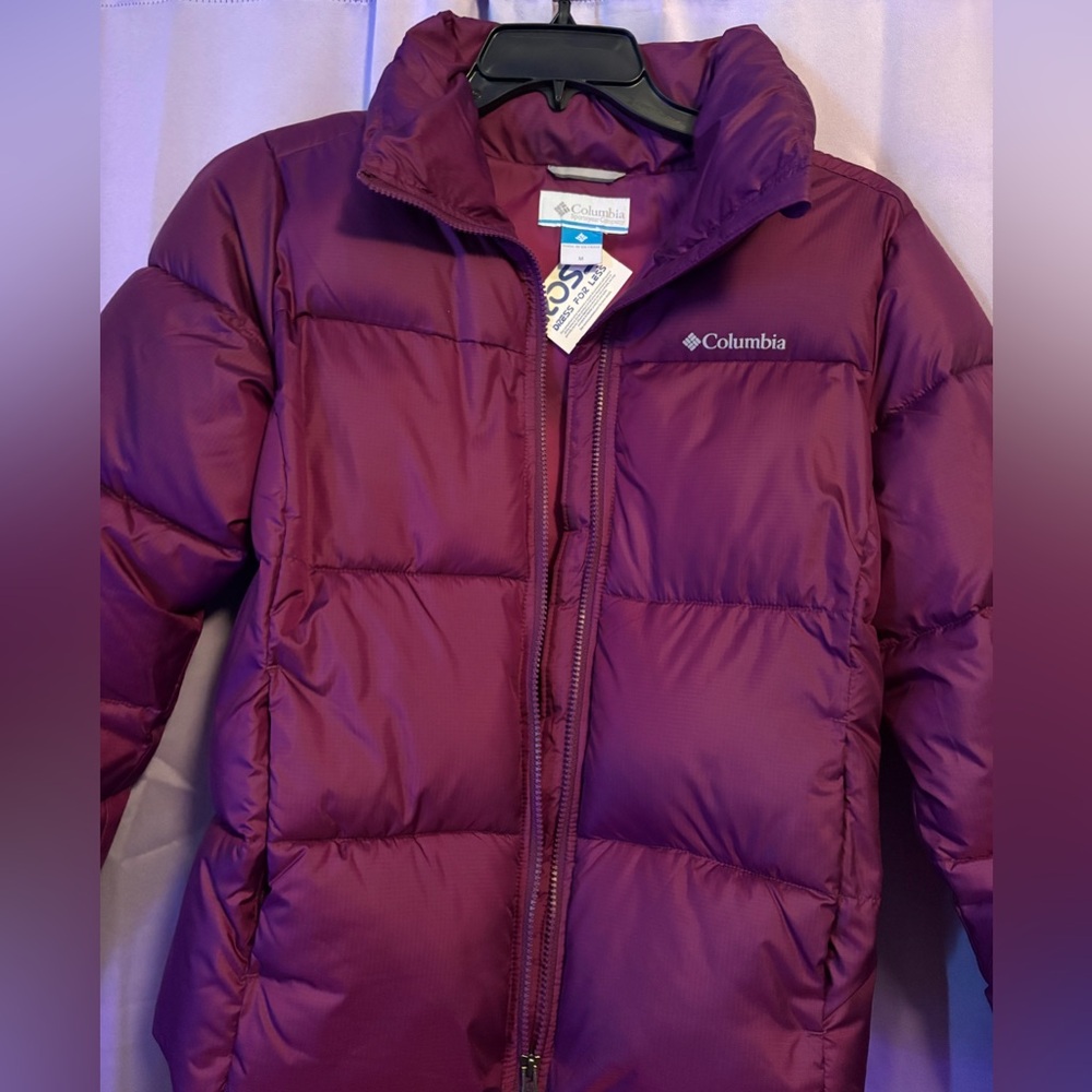 Columbia Purple Puffer Jacket